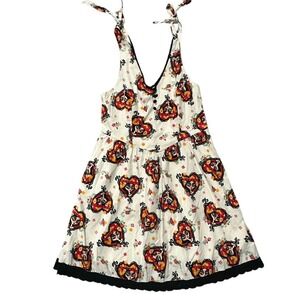 Hot Topic Book of Life Exclusive Collection Skirt Black Lace Trim Size LG